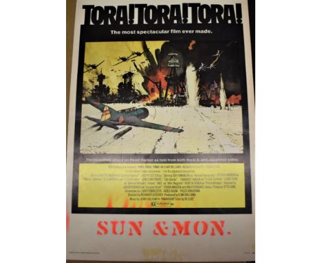 Tora Tora Tora - Vintage Twentieth Century Fox Film Poster, a spectacular film of the incredible attach on Pearl Harbour 12" 