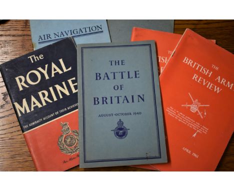 British WWII and Later Ephemera booklets (6) including: The Battle of Britain, Air Navigation, Boat Pulling, The Royal Marine
