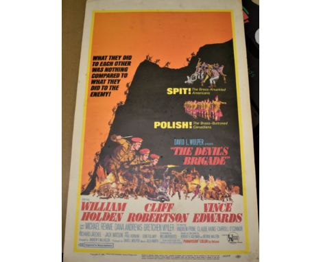 Film Poster - The Devils Brigade - vintage poster - United Artist 12" x 24"