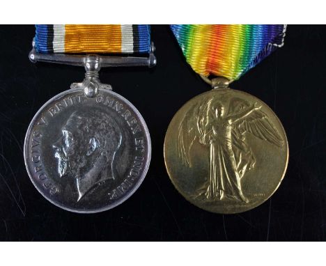 A WW I British War and Victory pair, naming 51571. PTE. S. GUEST. GLOUC. R. (2)