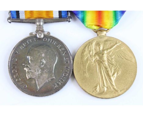 A WW I British War and Victory pair, naming 94173 PTE. H.R. BEECHEY. R. A. M. C. (2)