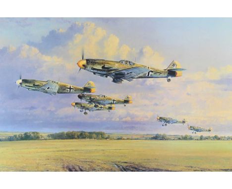 After Robert Taylor, (b.1946), The Abbeville Boys, limited edition print no. 74/1250, signed in pencil by the artist and Adol