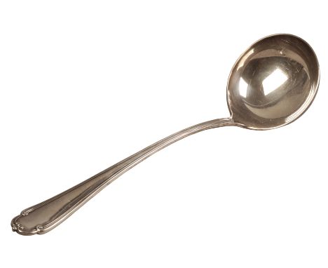 A GEORGE V SILVER SOUP OR PUNCH LADLEby Mappin and Webb, Birmingham 1937, 10 tr.ozs