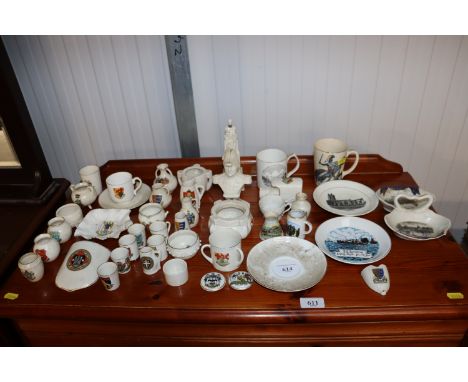 A collection of various crested china to include W.H. Goss