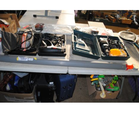 A projector screen and stand in plastic storage tube