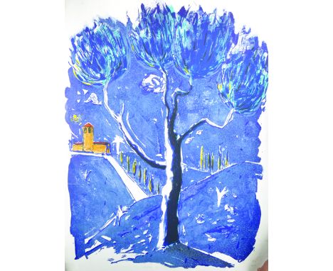 Andrew Southall (1947-   ) British. Untitled, Lithograph, Signed with Initials and Dated '88, Unframed, 37" x 27", and five o