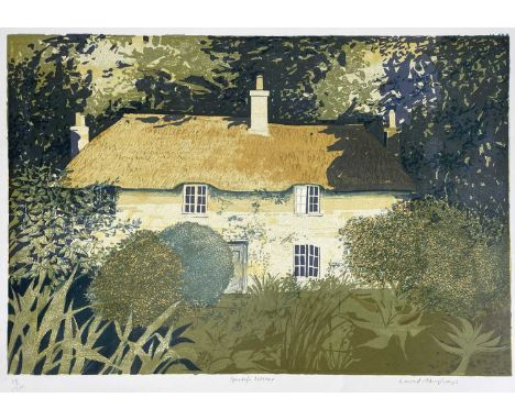 ‡ DAVID HUMPHREYS (b.1937), coloured lithograph, 'Hardy's Cottage', signed and numbered in pencil, 44 x 67cm
Comments: unfram