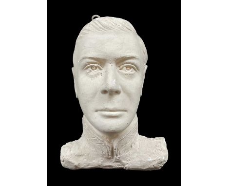 WYNDHAM CLARKE PLASTER HEAD OF UNCROWNED EDWARD VIII, 1937, for an architectural corbel on Llandaff Cathedral, 33cm h
Provana