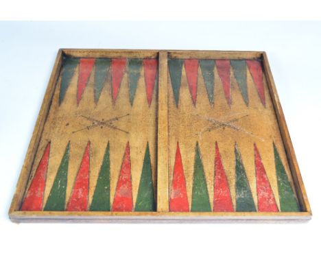 A leather cribbage board