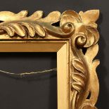 A 19th Century carved frame, rebate size - 12.5" x 15" (31.5 x 38cm).
