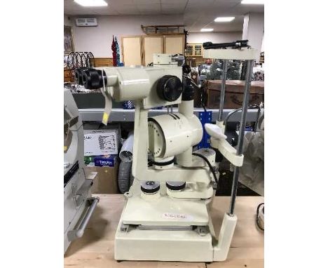 A Japanese Topcon opticians super slit lamp 
