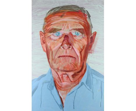 Don Bachardy (American b.1934) Portrait of Christopher Isherwood (1904-1986) Acrylic on paper 101.5 x 66.3cm Provenance: From
