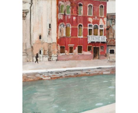 Henry Bishop (1868-1939) Red Palazzo, Venice Signed H. Bishop (lower left) Oil on canvas 46 x 38cm Provenance: Sotheby's, Lon