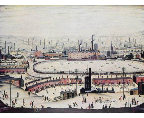 ‡Laurence Stephen Lowry RA, RBA (1887-1976) The Pond Signed L.S.Lowry (in pencil to margin) and with Fine Art Trade Guild bli