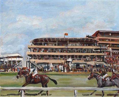 ‡Richard John Munro Dupont (1920-1977) Pearl Diver, the Derby winner, 1947 Signed R J M Dupont (lower left) Oil on canvas 51 
