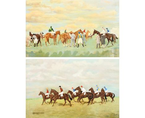 ‡David Vivians (20th Century) Portman Hunt Race; Isle of Wight Adjacent Hunts A pair, both signed David/Vivians (lower right)