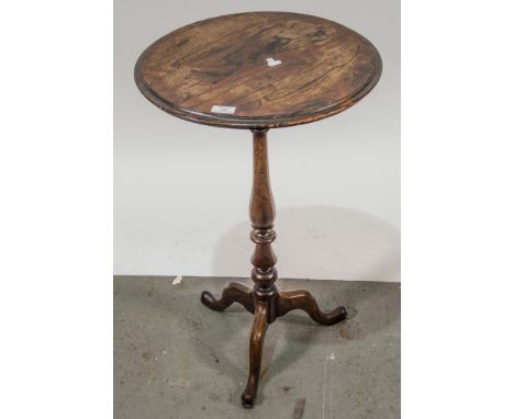 Victorian rosewood tripod table, 45cm diameter, 73cm high.