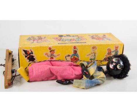 Bagatelle board by Chad Valley, and Pelham Puppet, Golliwog.