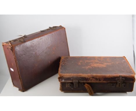 Nine various travel cases and a travel trunk.