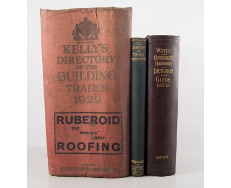 Kelly's Dictionary of the Building Trade 1929, plus other books on carpentry, railway locomotives, observer book, etc. (small