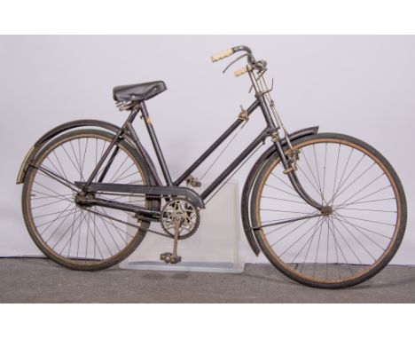 Vintage Raleigh bicycle, with gear select and headlamp dynamo, (not working), a similar vintage bicycle and a vintage ladies 