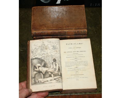 Disraeli (Benjamin), 'Flim Flams, or the Life and Errors of My Uncle and his Friends!', c.1806, 3 vols., 8vo, contemporary ca
