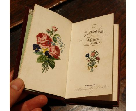 Langage des Fleurs', pub. Brussels, 1834, 10th edition, embossed gilt cloth, hand coloured plates and frontispiece.