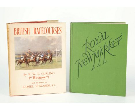 Curling, B.W.R. (Hotspur) Edwards, Lionel (illust), British Racecourses, pub. Witherby 1951, red cloth boards, good dust jack