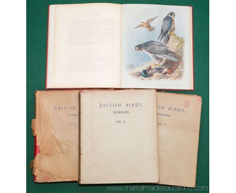 Thorburn (Archibald), 'British Birds', four volumes, pub. Longmans, Green and Co., Vols. 1 & 2 pub. 1915, Vols. 3 & 4, pub. 1