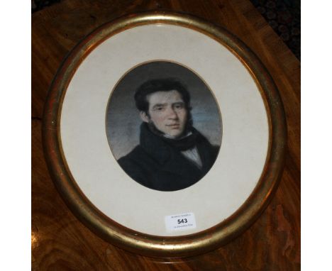 French School (mid-19th century), Portrait of a gentleman, pastel, oval, 8 1/8 x 6¼in. (20.7 x 16cm.)