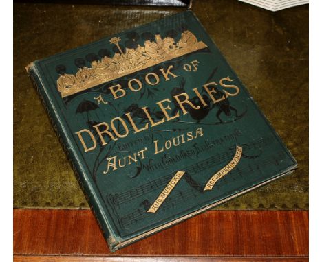 A Book of Drolleries', edited by Aunt Louisa, pub. Frederick Warne &amp; Co., 1890s, original pictorial cloth, three parts in