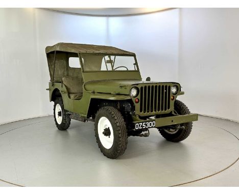 Registration: WJR457J  VIN: MB8319435  Mileage Showing:   Transmission: Manual  MOT: 23/07/2024Believed to be an April 1944 W