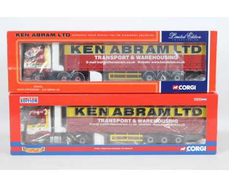 Corgi - Two boxed Corgi Limited Edition 1:50 scale diecast trucks in 'Ken Abram Ltd.' liveries. Lot consists of CC13907 'Haul