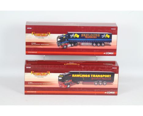 Corgi - Two boxed Corgi 'Hauliers of Renown' Limited Edition 1:50 scale diecast trucks. Lot consists of CC13813 Mercedes Benz