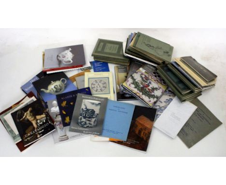 AN ASSORTMENT OF AUCTION CATALOGUES including Bonhams - The Zorensky Collection of Worcester Porcelain, The Sampson and Horn 