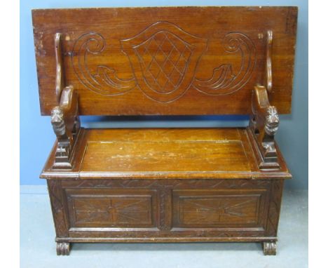 Oak monks bench 