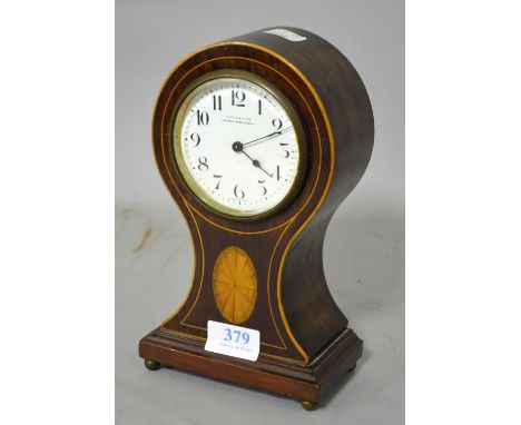 Early 20th century mahogany cased mantel clock retailed by Mappin and Webb 