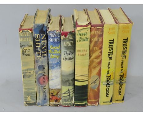 Collection of eight Nevil Shute first editions, all with dustwrappers, to include; Trustee from the Toolroom pub. 1960; 