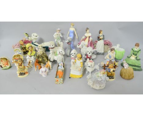 Royal Doulton, Southern Belle, HN2229, and a quantity of other figurines including Hummel 