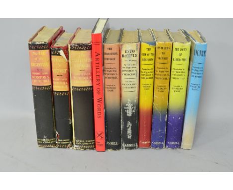 Winston Churchill's War Speeches, in six vols, pub. Cassell & Co, 1941 - 1946, to include five first editions, 