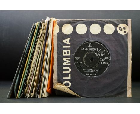 Vinyl - 28 The Beatles Worldwide 7” 45rpm singles release including: India (6 singles including one with a Lenon Mis-print cr