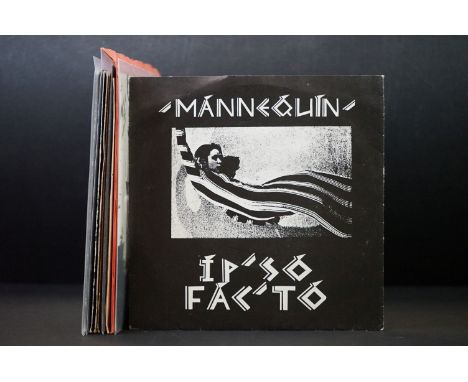 Vinyl – 10 UK 7” Goth singles to include: Ipso Facto – Mannequin (Original Uk 1983 If Records with Insert), Ipso Facto – Glas