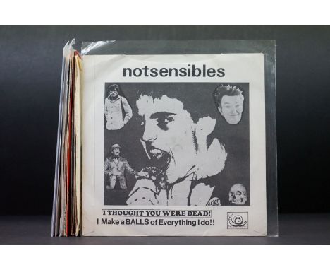 Vinyl - Punk - 10 first Generation 7” rarities to include: Notsensibles (2 singles), The Depressions (2 singles), Subs, Front