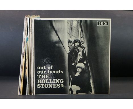 Vinyl - 11 Rolling Stones LPs to include Out Of Our Heads, Between The Buttons, No.2 (flipback sleeve, Blind Man on rear), No