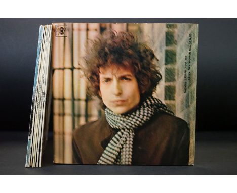 Vinyl - 8 Bob Dylan Original UK albums to include: Blonde On Blonde (Original UK Double Mono album), Bob Dylan - 2 copies (Bo