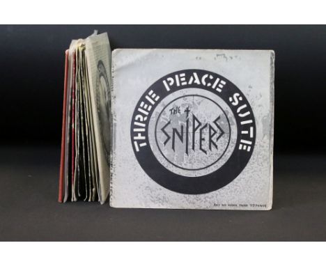 Vinyl - Punk - 11 2nd generation original UK punk rarities 7” to include: The Snipers (Crass Records, Gatefold Sleeve), Crass