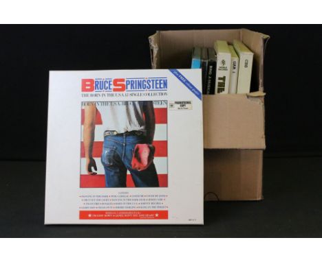 Vinyl - 7 box sets to include Bruce Springsteen (promo 12" box set with 2 7" included), Chicago 5 LP, Buddy Holly 5 LP, Bing 