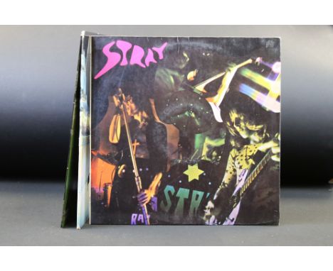 Vinyl - 3 original pressing albums by Stray to include: Stray (1st pressing Malaysia / singapore yellow Radu Records labels, 