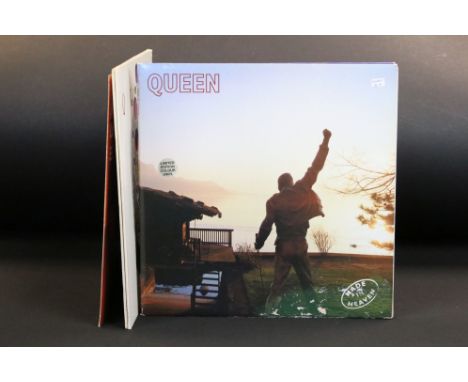 Vinyl - Queen, 2 albums and 2 12” singles to include: Made In Heaven, original UK limited edition white vinyl, original UK 19
