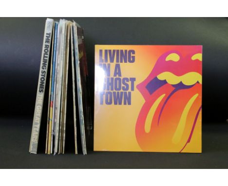 Vinyl – 11 Rolling Stones albums one box set and one 10” to include: The Rolling Stones ‎– Around And Around (Original French